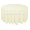 120 en redonda poli redonda sólida tela blanca weddingtableCloth